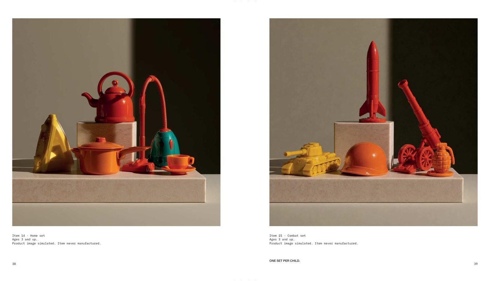 TOYS — Instructions for the Future — Concept, writing & editorial design by Nazlı Can — pp. 38–39