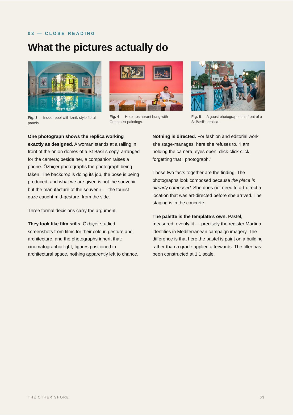The Other Shore — Research, writing & design by Nazlı Can — 03 — Close reading