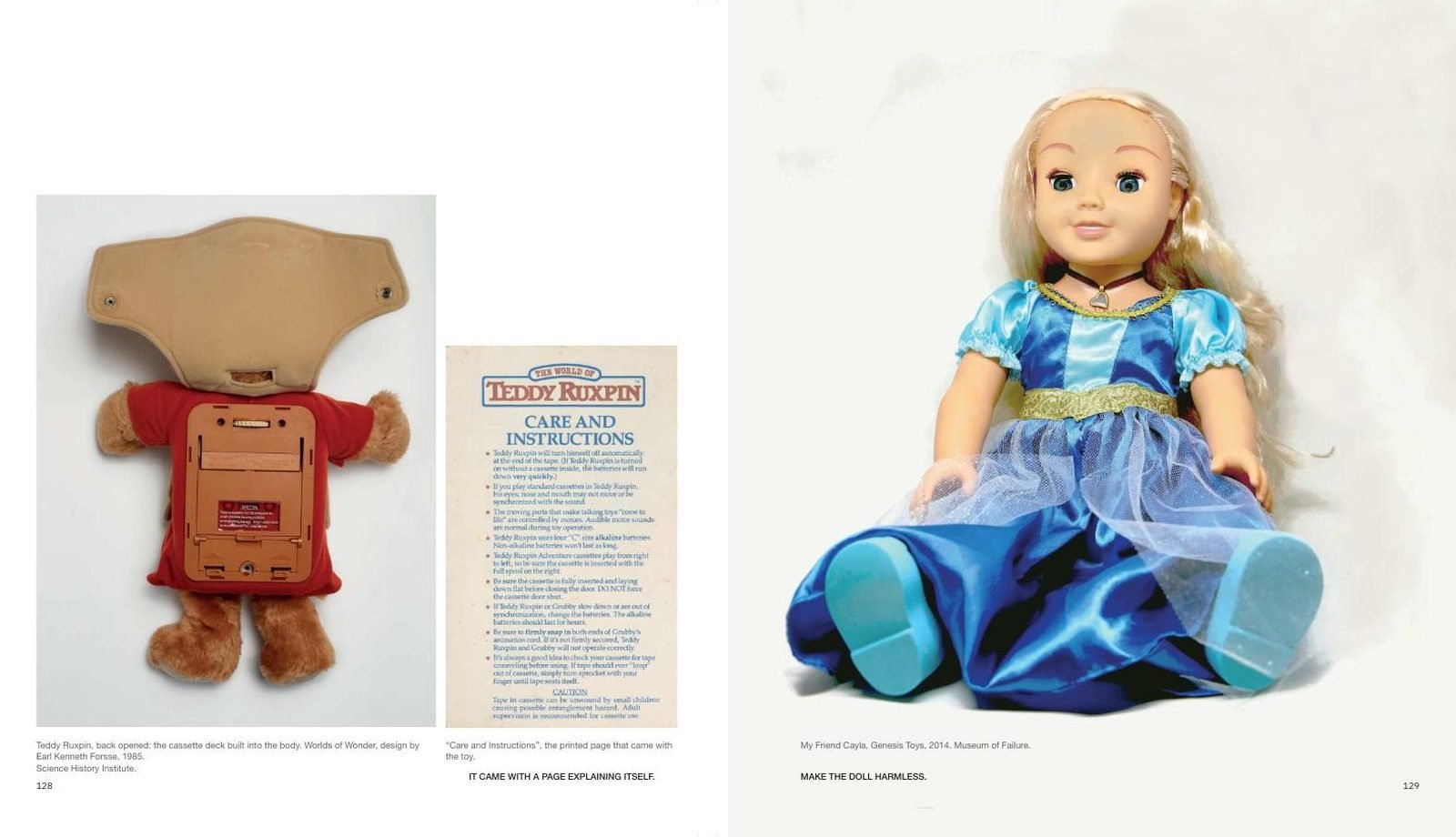 TOYS — Instructions for the Future — Concept, writing & editorial design by Nazlı Can — pp. 128–129