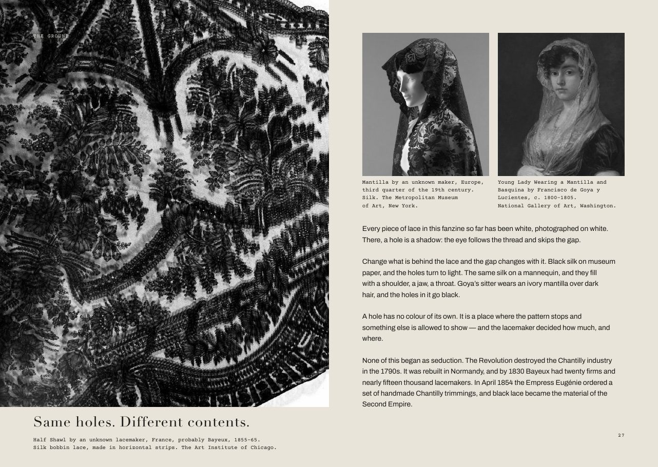 Speaking in Holes — Research, writing & editorial design by Nazlı Can — 05 — Same holes, different contents
