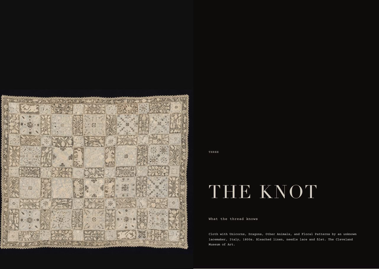 Speaking in Holes — Research, writing & editorial design by Nazlı Can — 07 — The knot