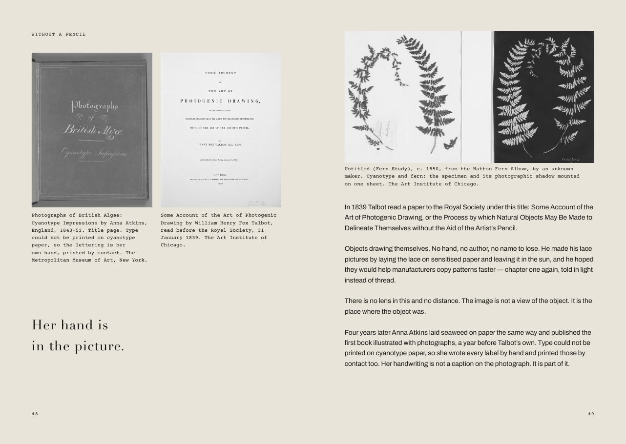 Speaking in Holes — Research, writing & editorial design by Nazlı Can — 10 — Her hand is in the picture